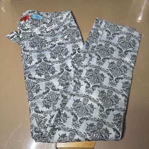 Cartonnier Anthropologie Charlie Brocade ankle pant sz 2